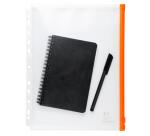 Cierre con Zip Fundas bolsas zip A4 con taladros - Exactive ® 22x27 cm 15/100e Polipopileno reciclado - Translúcido cristal