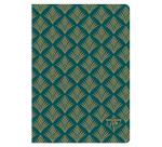 Neo Deco carnet piqûre textile A5 96 pages ligné motifs assortis papier ivoire 90g - Assortis
