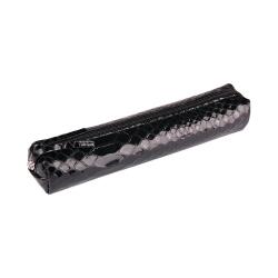 REPTILE DESIGN Trousse slim 4x2,5x19,5 cm, Python noir - Python noir