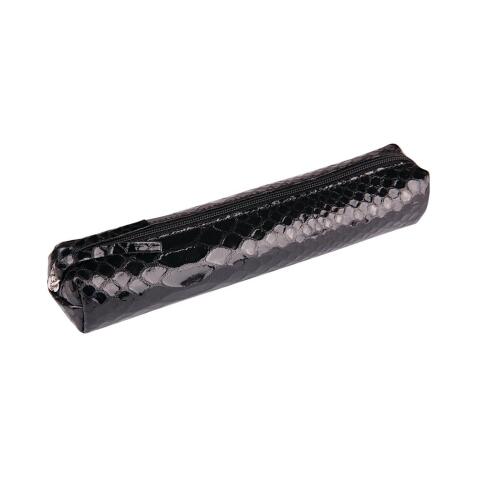 REPTILE DESIGN Trousse slim 4x2,5x19,5 cm, Python noir - Python noir
