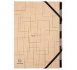 Trieur Harmonika 9 compartiments Eterneco - A4 - Brun motifs géométriques