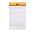 Bloc agrafé Rhodia message N°140 11x17 cm 80 feuillets 80g - Orange