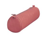 Trousse en cuir Age Bag ronde 21xØ6 cm - Rose antique
