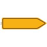 Panneau PVC adhésif antidérapant Circulation obligatoire 100 cm - Jaune