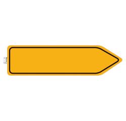 Non-slip adhesive PVC panel Compulsory direction 100 cm - Yellow