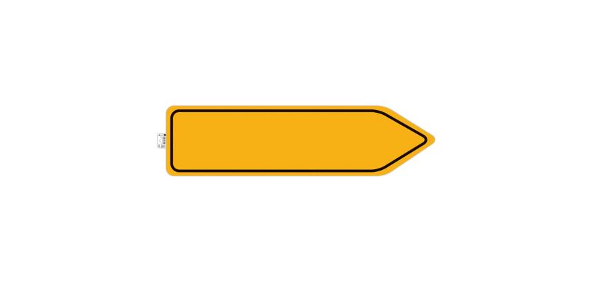 Panneau adhesif exacompta pvc antiderapant circulation      obligatoire 100cm coloris     jaune