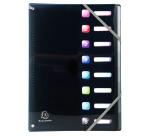 Trieur extensible en polypropylène 8 compartiments IDERAMA PP - A4 - Couleurs assorties