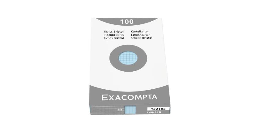 Box of 100 record cards - squared 148x210mm