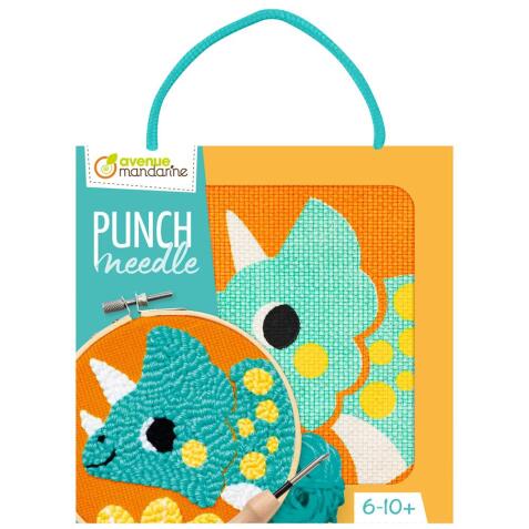 Punch Needle, Dino - Multicolore