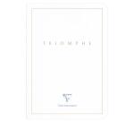 Triomphe GOLD carnet piqûre textile A5 96 pages ligné papier blanc 90 g - Blanc