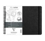 My.Notes Age Bag cahier reliure intégrale à marges détachables B5 paysage 120 pages détachables DOT + cadre en-tête - Tabac