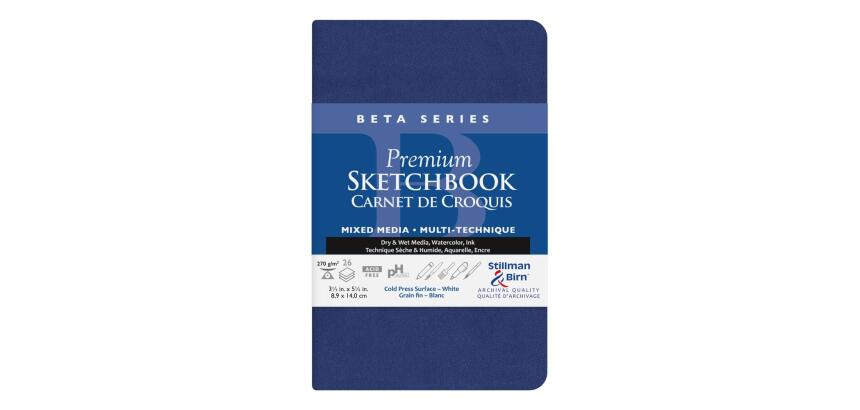 Beta Series carnet souple 26F 8,9x14cm 270g - Blanc