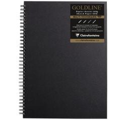 Goldline carnet spiralé 64F A3 140g F - Blanc