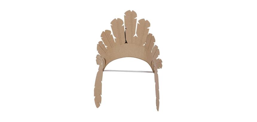 Coiffe d'indien pour enfant - Kraft