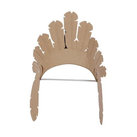 Coiffe d'indien pour enfant - Kraft