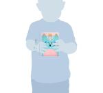 Journal intime fourrure, Chat - Bleu