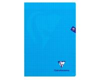 Cahier piqué Mimesys A4 48 pages grands carreaux couverture polypropylène - Bleu