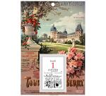 Bloc comique éphéméride Affiches anciennes sur support plaque imprimée 18 x 26 cm 2026 - Visuels assortis