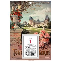 Bloc comique éphéméride Affiches anciennes sur support plaque imprimée 18 x 26 cm 2026 - Visuels assortis