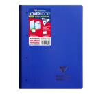 Bloc de cours agrafé grand côté Koverbook A4+ 80 feuilles détachables perforé 4 trous grands carreaux couleur aléatoire - Assortis
