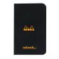Carnet piqué Rhodia Classic 7,5x12 cm 48p dot non détachables 80g - Noir