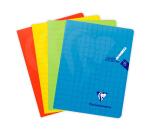 Cahier piqué Mimesys 17x22cm 32 pages grands carreaux 3mm agrandi 12/12 Couleur aléatoire - Assortis