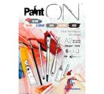 Paint'ON n°6 bloc collé 24F A2 250g assorti 6x4F - Assortiment