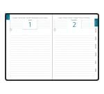 Agenda de bureau EasyDay Journal 17 Winner noir 12 x 17 cm Journalier Janvier à décembre 2026 - Noir