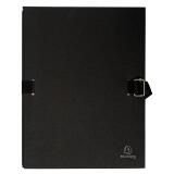 Chemise dos extensible avec rabat papier - 24x32cm - Noir
