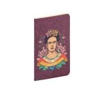 Frida Kahlo, Carnet cousu fil 7,5x12cm, 48 pages, uni, ass.