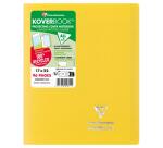 Cahier piqué Koverbook 17x22 cm 96 pages petits carreaux couverture polypropylène opaque 100% recyclé