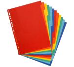 Separadores Cartulina lustrada rígida 5/10º - 400 g/m 2 - Colores surtidos