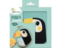Punch Needle, Toucan - Bleu
