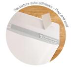 Paquet de 50 Pochettes Blanches C5-162x229 mm - Auto-Adhésives - 90g/m2 - Blanc