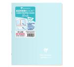Cahier piqué Koverbook Blush 17x22 cm 48 pages grands carreaux couverture polypropylène opaque bicolore - Assortis