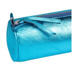 MIROR CUIR Trousse ronde Ø5,5x22 cm Miror Turquoise