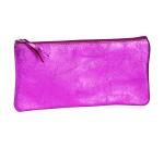 CUIRISÉ - Trousse plate 11x22 cm - Framboise