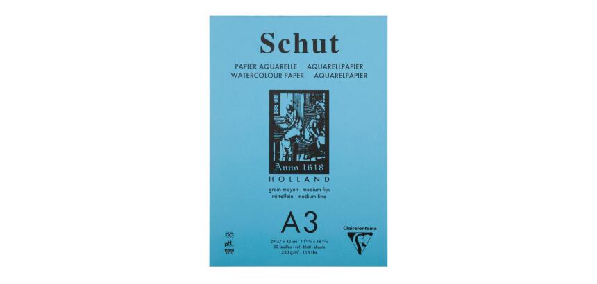 Petit Grain Aquarelle bloc collé 30F A3 250g