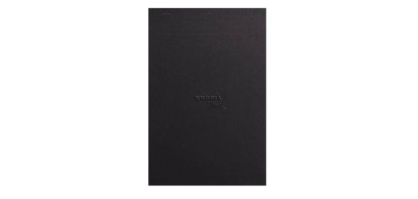 Rhodia Touch - Maya Pad - bloc agrafé A4+ 50f réglure cross'n'dot papier Maya blanc 120g - Noir