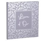 Livre d'or 140 pages tranche argent AutentiK - Bleu gris