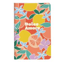 Dolce Amore, Carnet cousu fil 7,5x12cm, 48 pages, uni, ass.