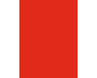 PAPIER AFFICHE PEINTE, Paquet de 25 feuilles 90g/m2 au format 60x80cm - Rouge