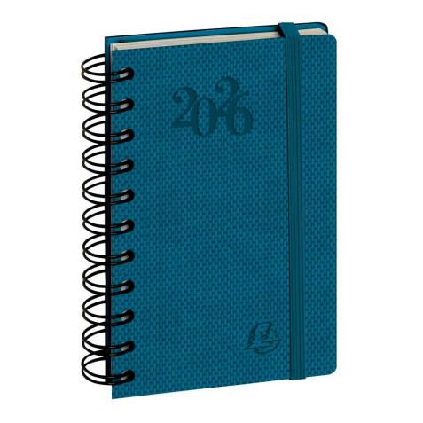 Agenda de poche Journal 15S Quadrillé Swan spiralé 9 x 14,6 cm Janvier à décembre 2026