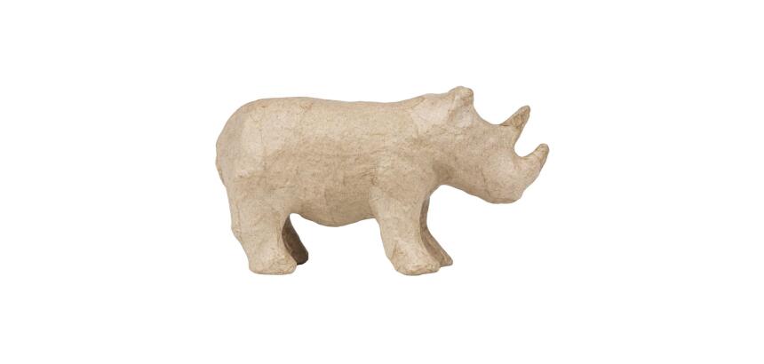 Rhinocéros 13x5x7cm - Kraft