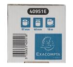 Rotoli carta per carta di credito 57x40mm - 18m - Carta termica conttato alimentare 52gr - Safe Contact senza fenolo - Grigio chiaro|