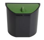 Tapa semi-circular Ecológica + compartimiento cerrado + dimensiones 200x95x20mm - Verde