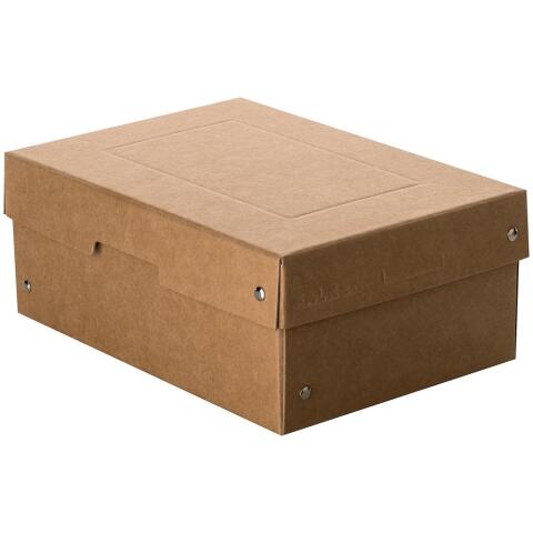 Caja de almacenamiento PureBox Naturaleza de Exacompta A5 18 x 25 x 10 cm de alto- Marrón
