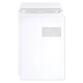 Boite de 250 Pochettes Blanches C4-229x324 mm - Auto-Adhésives -90g/m2- Fenêtre Papier Cristal 50x100 (position 50/20) - Blanc