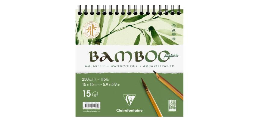 Bamboo bloc spiralé 15F 15x15cm 250g
