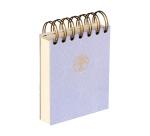 Inspire, Bloc reliure intégrale en-tête 9x11 cm, 160 feuilles, uni, ass.